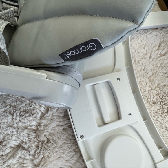 Gray Baby Booster Seat with Tray - Picture 10 of 13